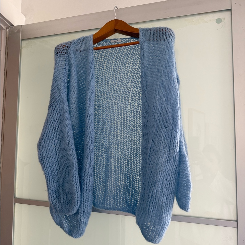 Maiami Blue Women's Open-Knit Cardigan